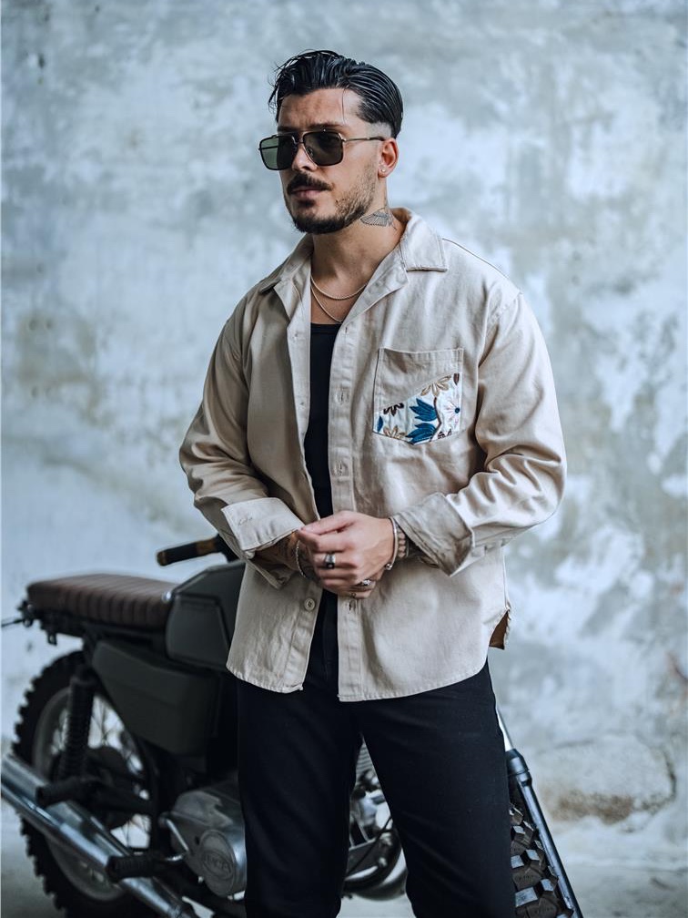 پیراهن کتان SNAZZY — بژ