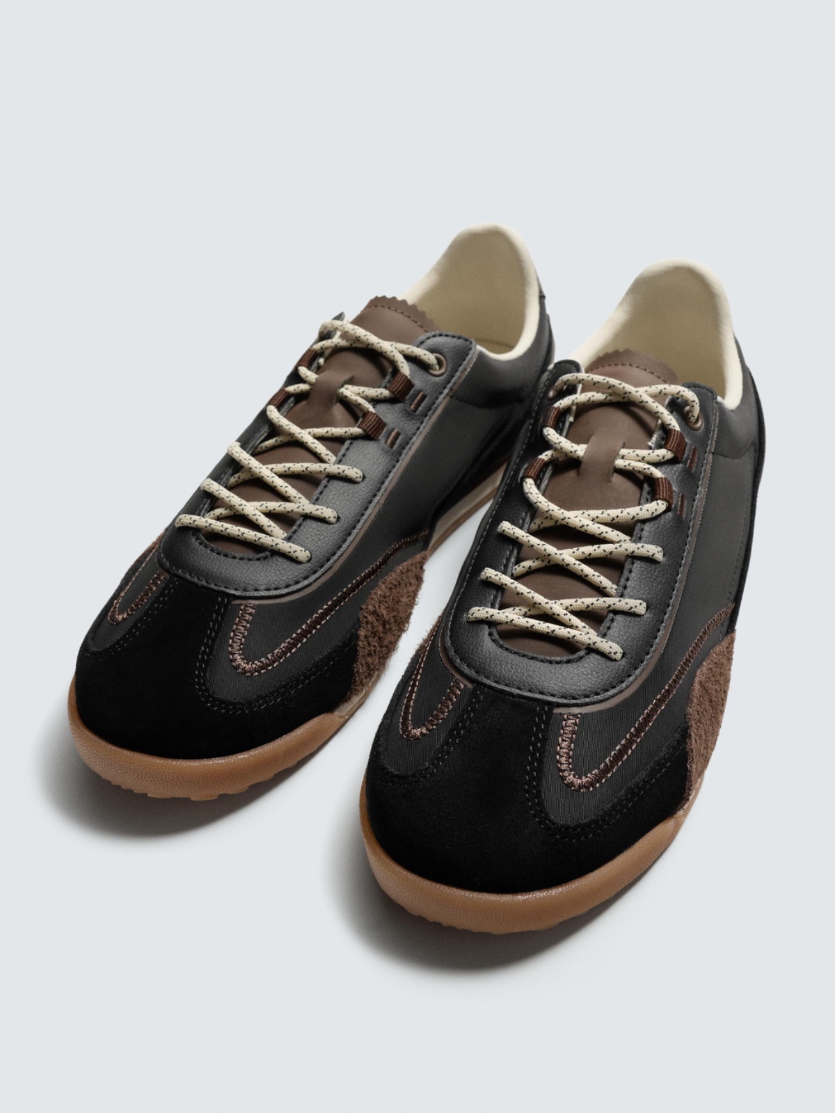کتونی رترو زارا ZARA — قهوه‌ای