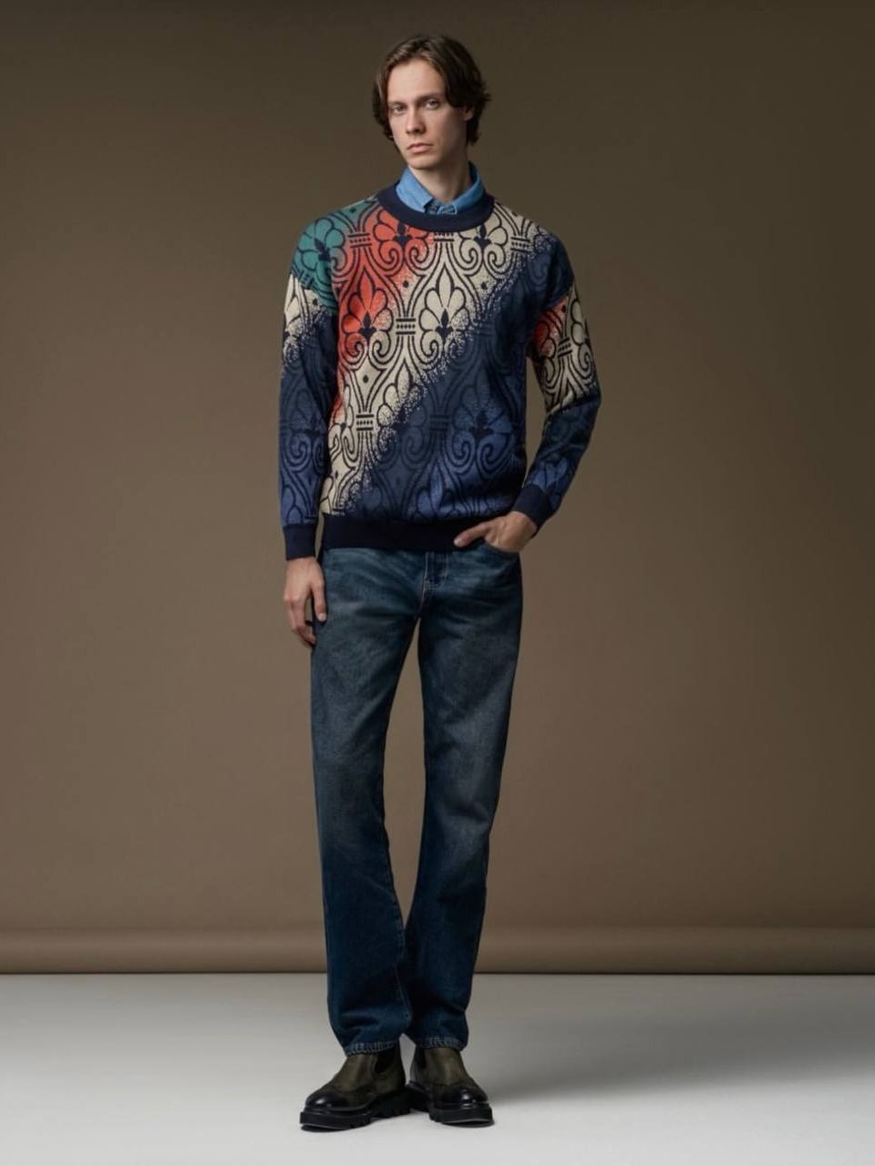 بافت اورجینال نیمانز Nimanz — سرمه‌ای