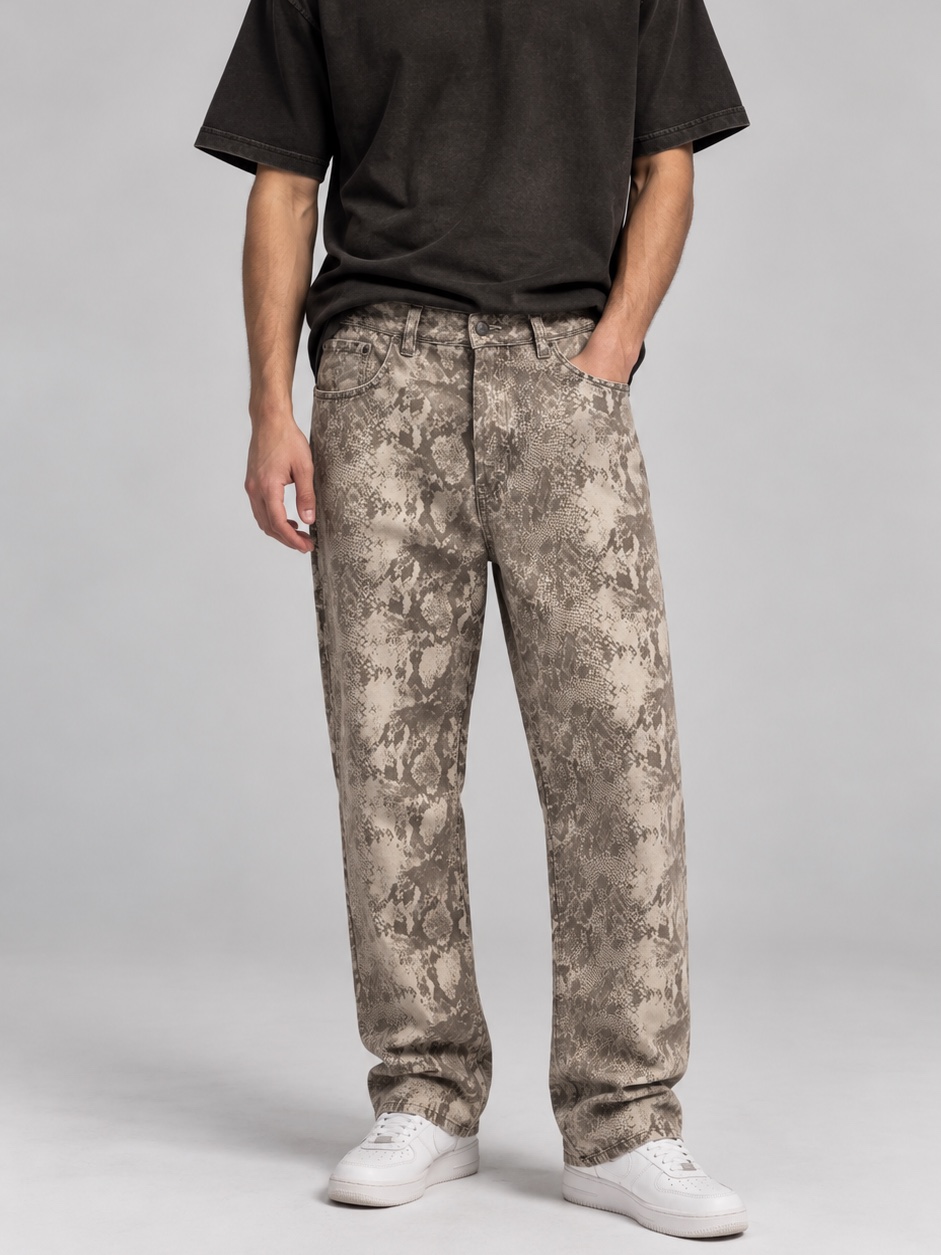 شلوار طرح مار ZARA کد 50207 — بیسکویتی